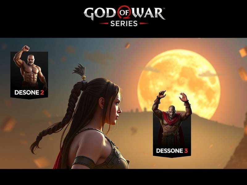 God of War Kratos and Atreus facing a majestic landscape