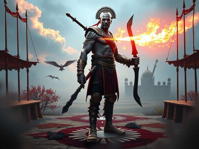 Kratos and Atreus looking over Lake of Nine in God of War 2018