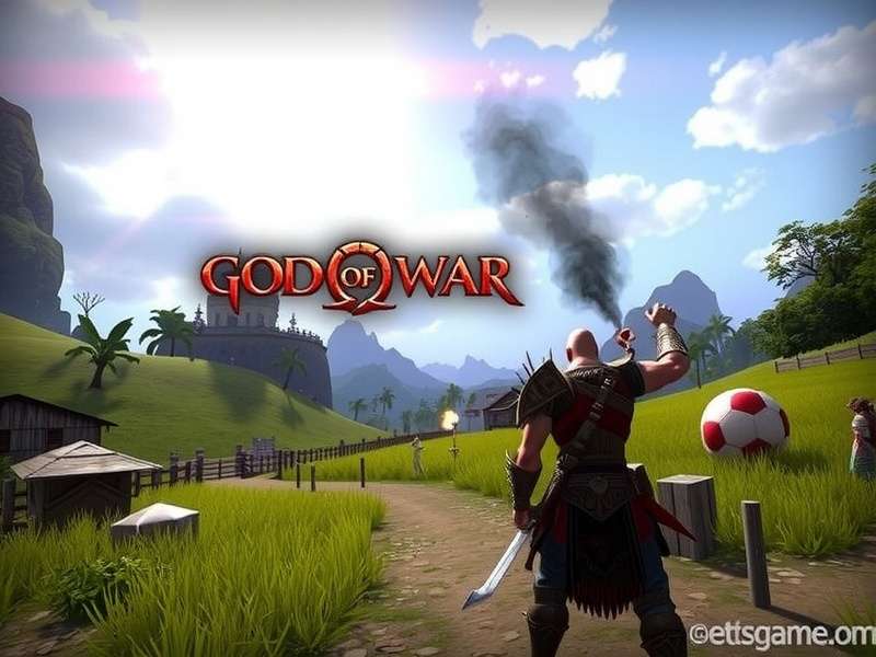 God of War PC gameplay screenshot showing Kratos and Atreus