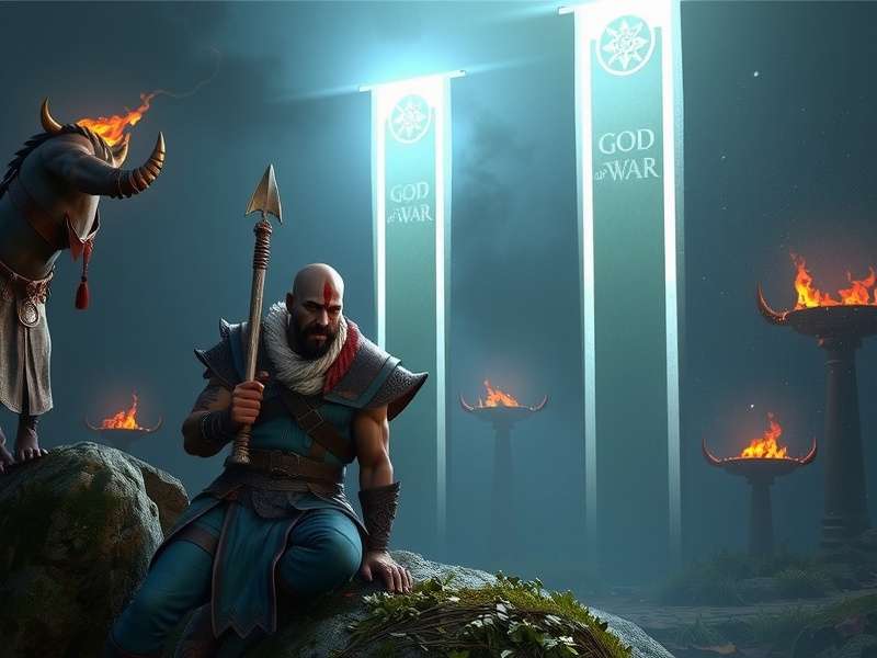 Kratos and Atreus exploring Midgard in God of War PS4