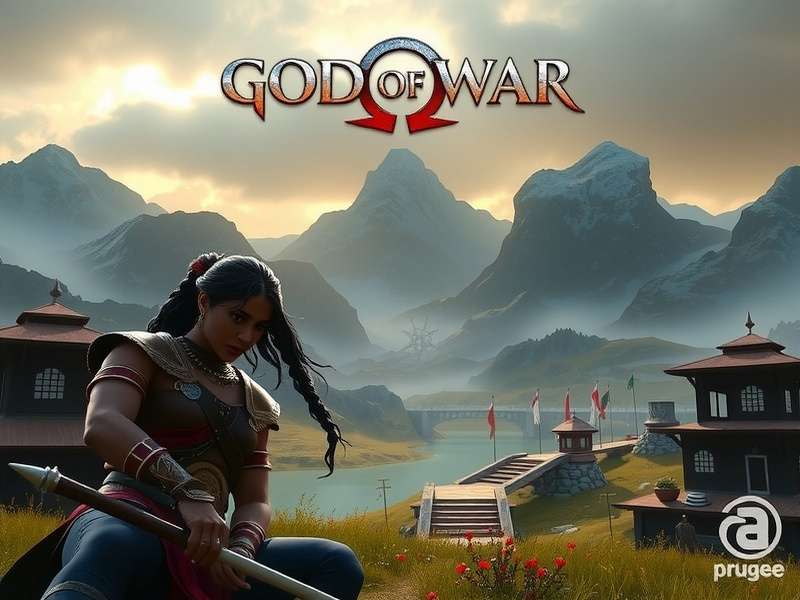 God of War games chronological timeline infographic showing Kratos' journey from Greece to Norse realms