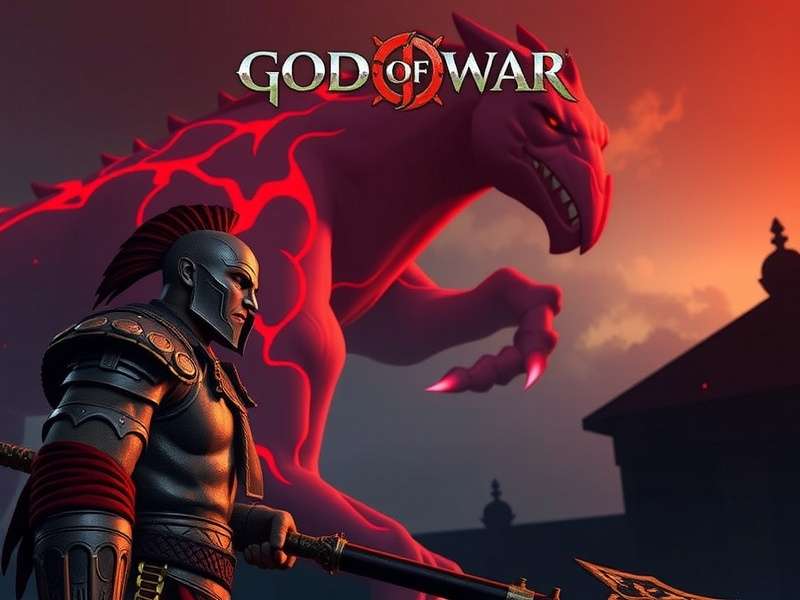 PlayStation controller with God of War theme