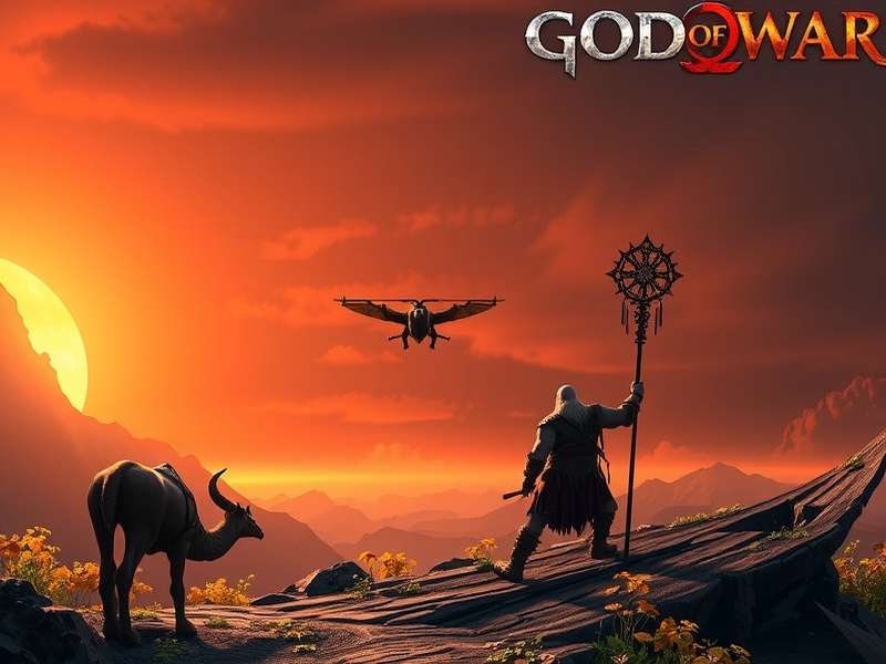 Kratos and Atreus in God of War 2018 gameplay screenshot