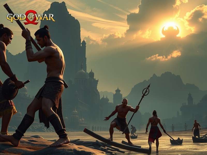 God of War gameplay screenshot showing Kratos and Atreus