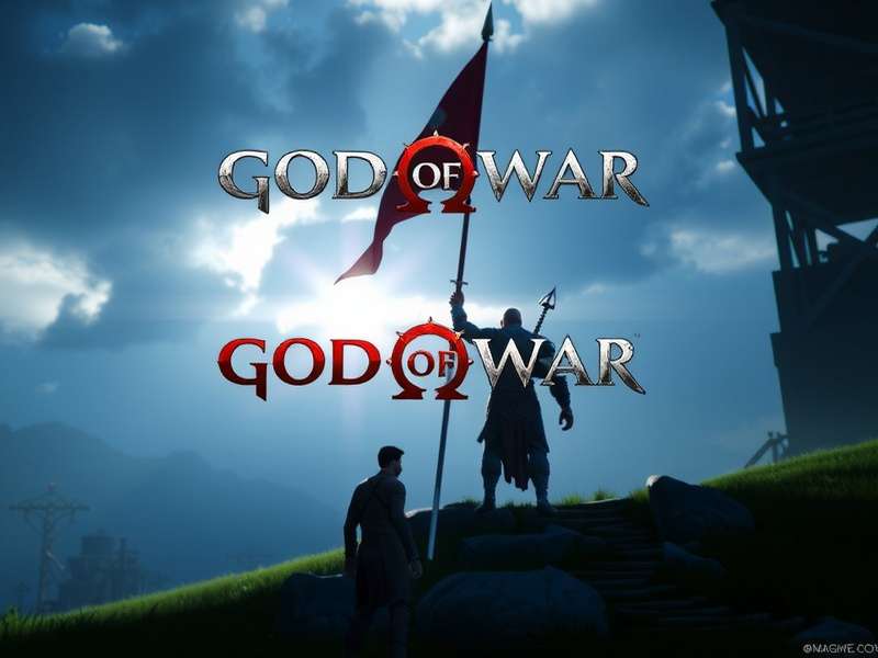 God of War gameplay screenshot showing Kratos fighting in a snowy forest