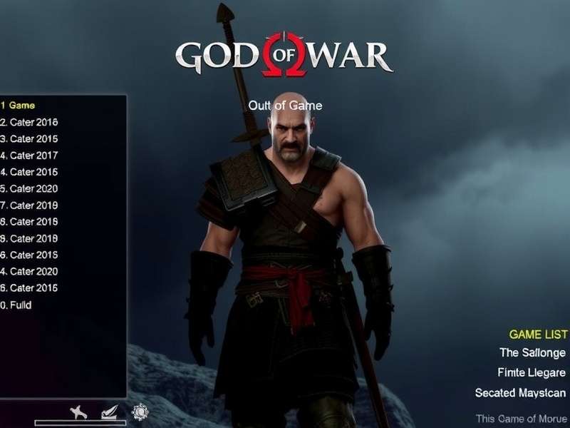 Kratos holding Leviathan Axe in God of War 2018