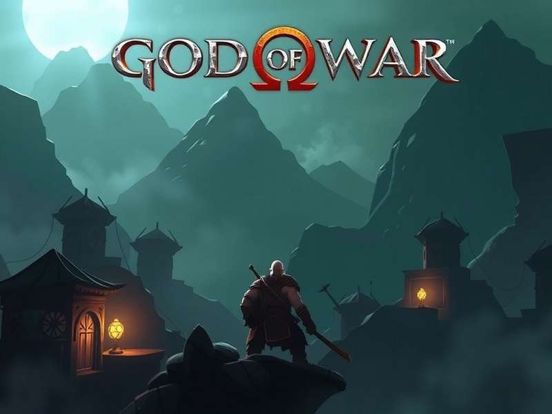 God of War video game cover art featuring Kratos with Leviathan Axe