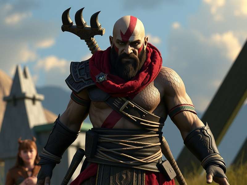 Kratos and Atreus on a boat in the Lake of Nine in stunning 4K detail