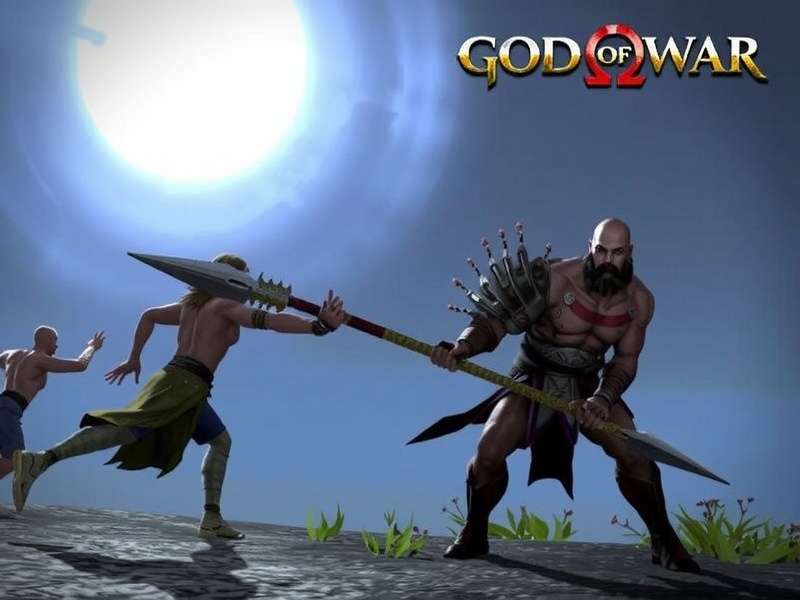 Kratos and Atreus looking over the Lake of Nine on PC with ultra graphics