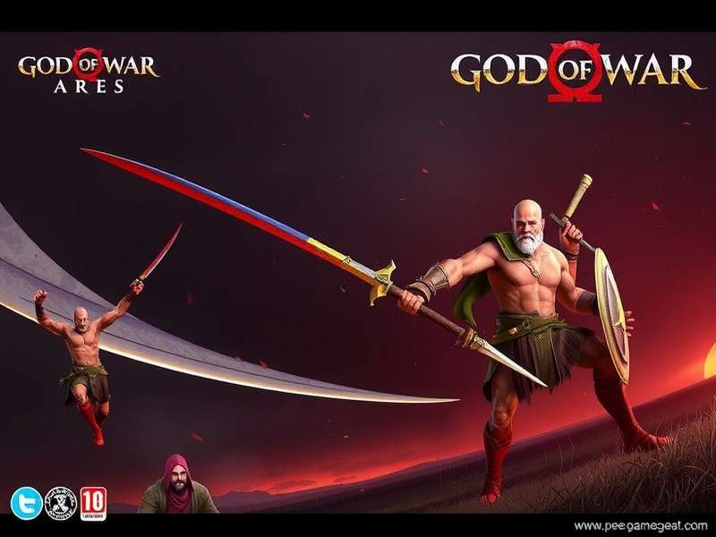 Ares battling Kratos in God of War