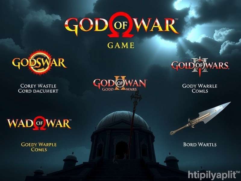 Visual timeline showing Kratos' character evolution across all God of War game titles