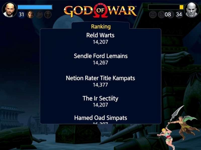 God of War Game Ranking Visual Chart