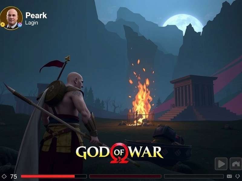 Kratos and Atreus looking towards a mysterious new horizon, possibly Egypt