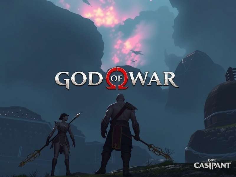 God of War Kratos and Atreus in Norse mythology landscape