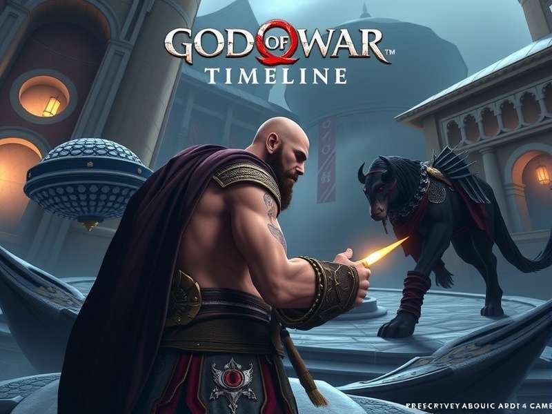 Visual Timeline of all God of War games from 2005 to present