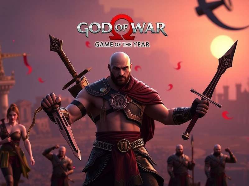 Kratos and Atreus looking out over a majestic Norse landscape