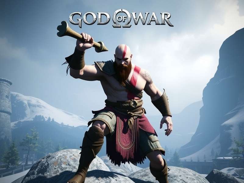 Kratos throwing the Leviathan Axe in God of War PS4 gameplay