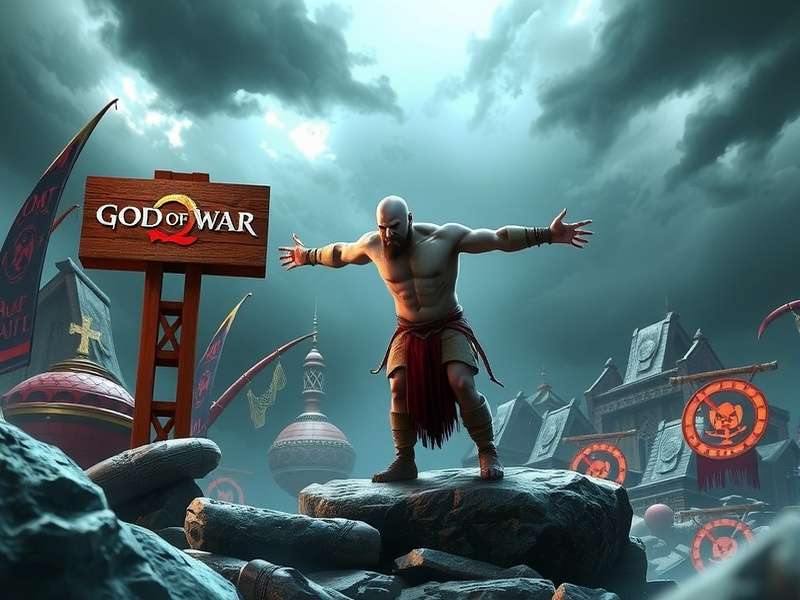 God Of War Game Combat with Leviathan Axe
