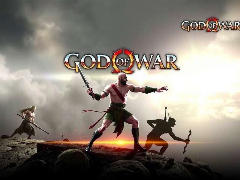 God of War PC gameplay screenshot showing Kratos and Atreus in Midgard