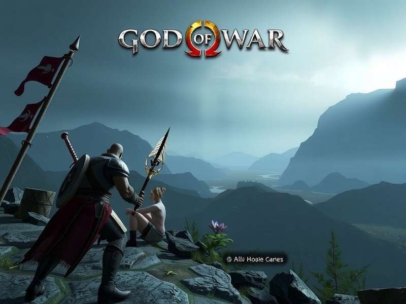 Kratos from God of War holding Leviathan Axe on PC