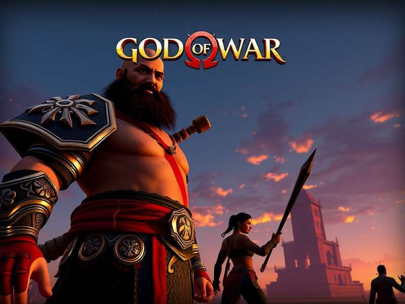 Kratos standing in the snow with the Leviathan Axe, God of War 2018 scene