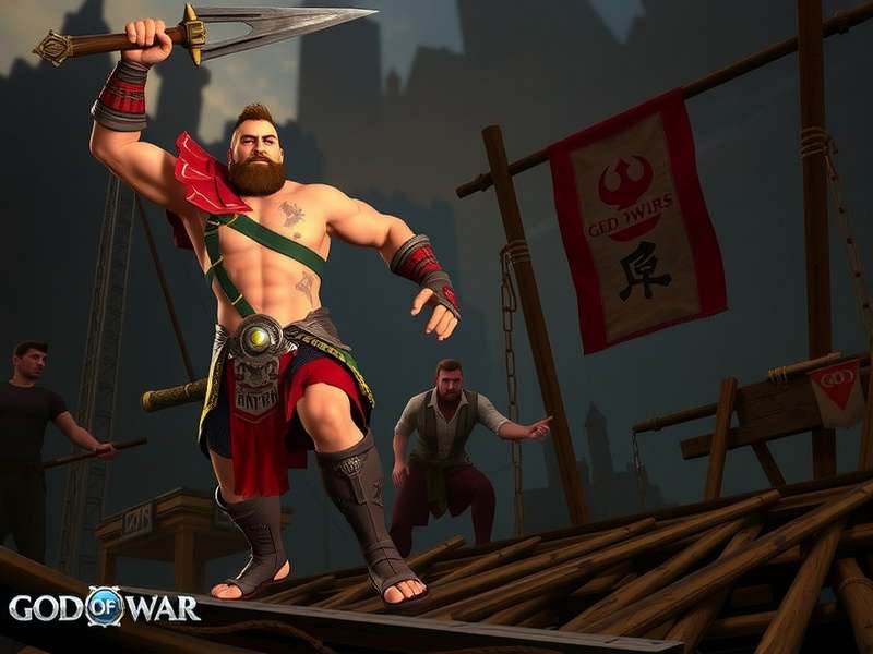God of War PC game banner showing Kratos with Leviathan Axe