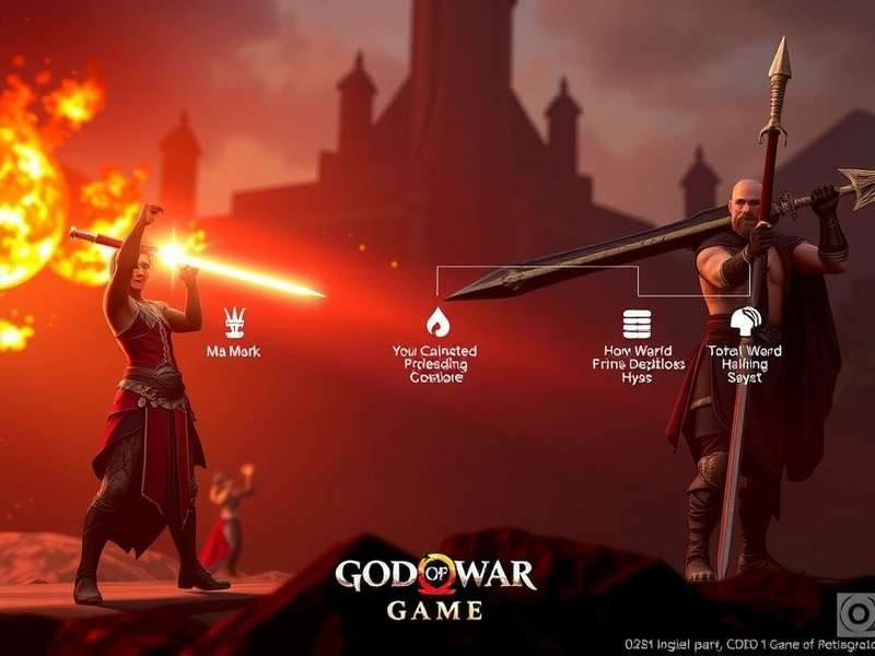 God of War Chronological Order – Full timeline artwork showing Kratos from Greek to Norse era
