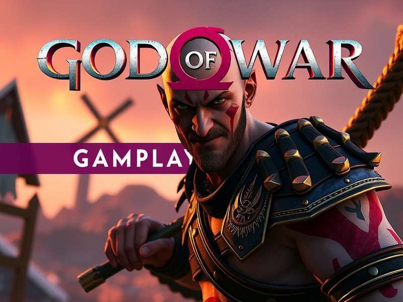 Jacksepticeye playing God of War with Kratos and Atreus on screen