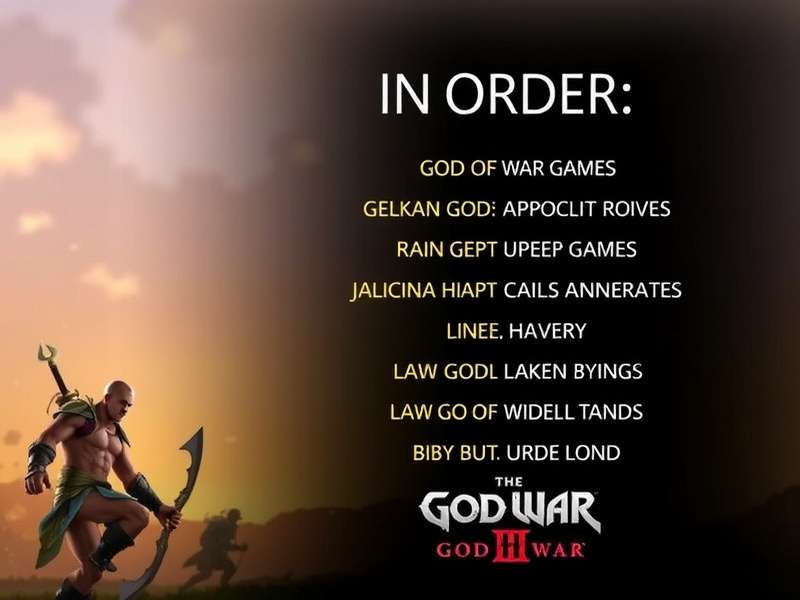 God Of War Games List In Order — complete series timeline from God of War (2005) to God of War Ragnarök