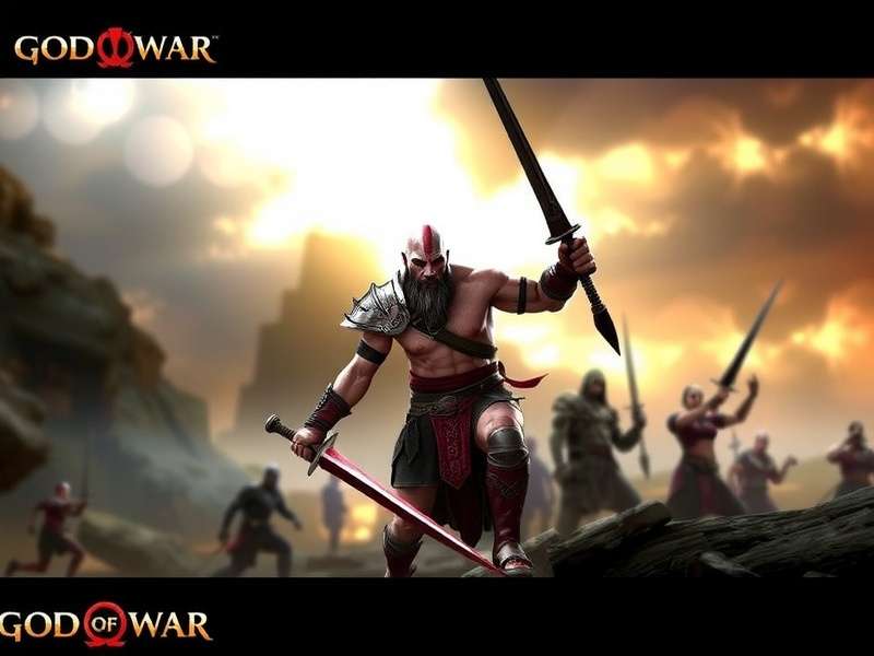 God of War PC gameplay screenshot showing Kratos and Atreus in Midgard