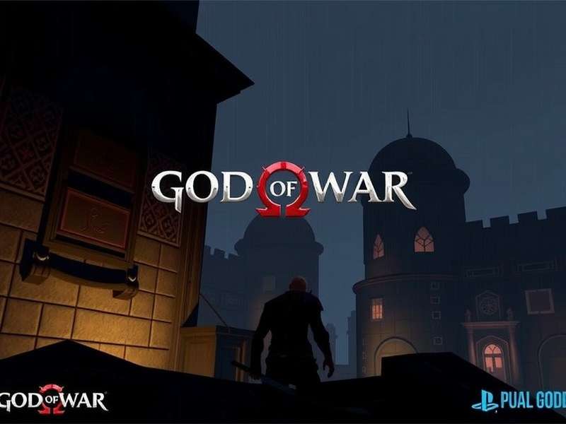 God of War 2018 gameplay screenshot showing Kratos and Atreus in Midgard