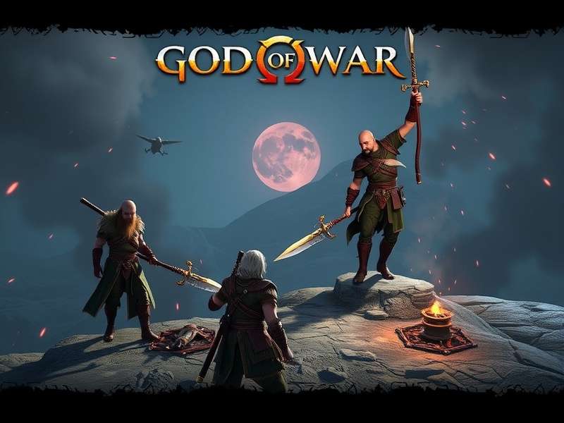 God of War running on PC with ultra-wide monitor setup