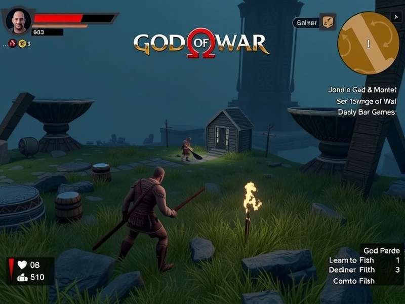 Kratos standing with Leviathan axe on PS5 console background – God of War classic games guide